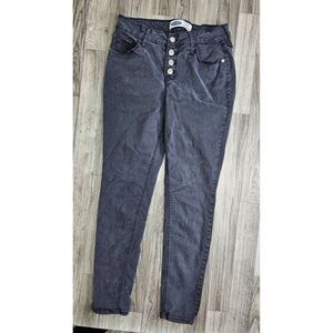 (3/$35) Old Navy Size 6 Rockstar Skinny High Rise Pockets Button Fly Grey Jeans